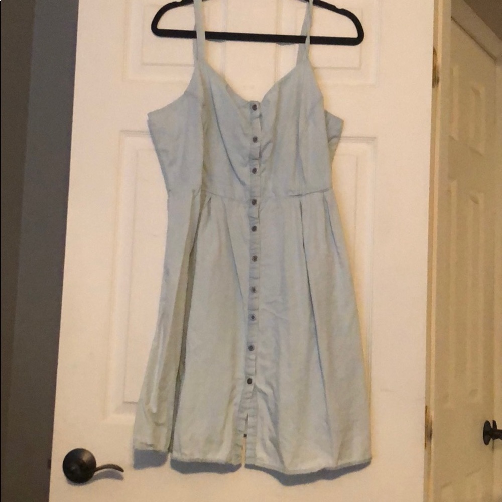 Chambray Button Up Dress